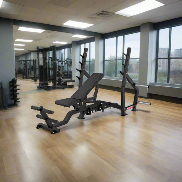 Fully Adjustable Olympic Bench Press, Full Incline & Decline (New)