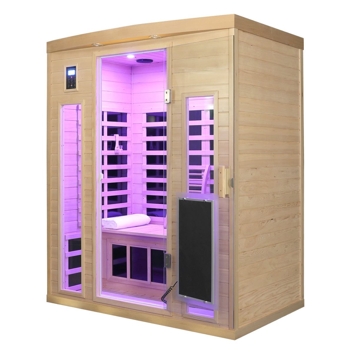 Hemlock Wood Far-Infrared Indoor Three Person Sauna Room