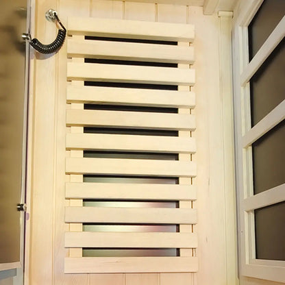 909MX Mini 1 Person Infrared Sauna 3 Sides Large glass panels