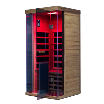 SR01 1 Person Red Cedar Far Infrared Sauna